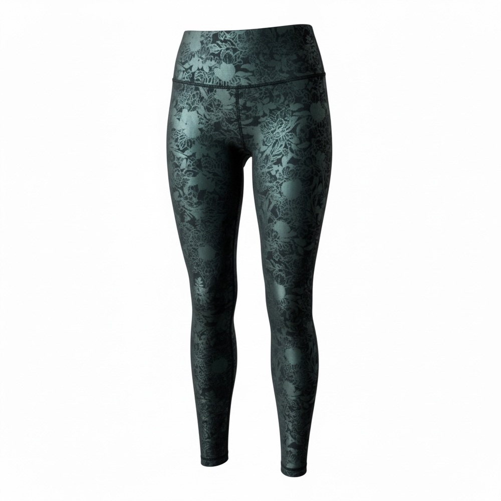 LULULEMON Leggings Wunder Train HR Tight 28” Foil Flourish Black Iridescent 8 - Picture 11 of 12